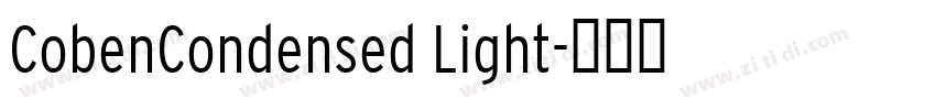 CobenCondensed Light字体转换